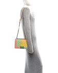 Caviar Quilted Medium Cuba Rainbow Boy Flap Multicolor