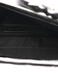 Metallic Agneau Arena Small Le Cagole Sling Bag Silver