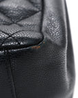 Caviar Quilted Grand Shopping Tote GST Black