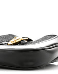 New Canvas Charisma Calfskin Crystal GG Monogram Mini Jackie 1961 Hobo Black