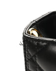Lambskin Cannage Large Lady D1OR Black