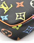 Monogram Multicolor Pochette Accessories Black