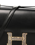 Veau Monsieur Lizard Constance 18 Black Ombre