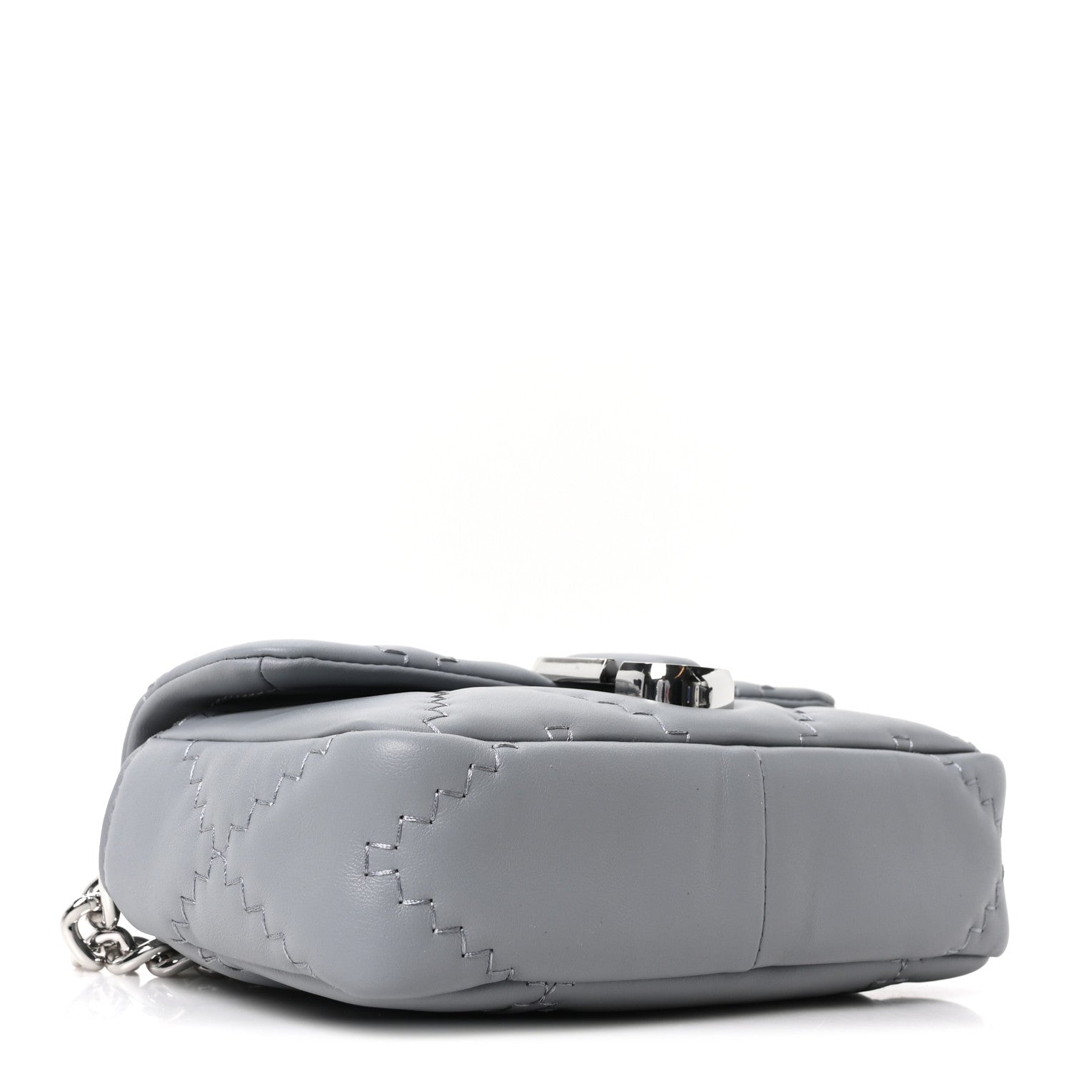Calfskin Quilted The J Marc Shoulder Bag Wolf Grey