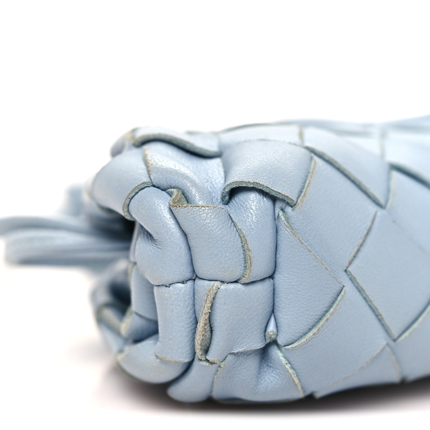 Nappa Intrecciato Coin Purse Ice