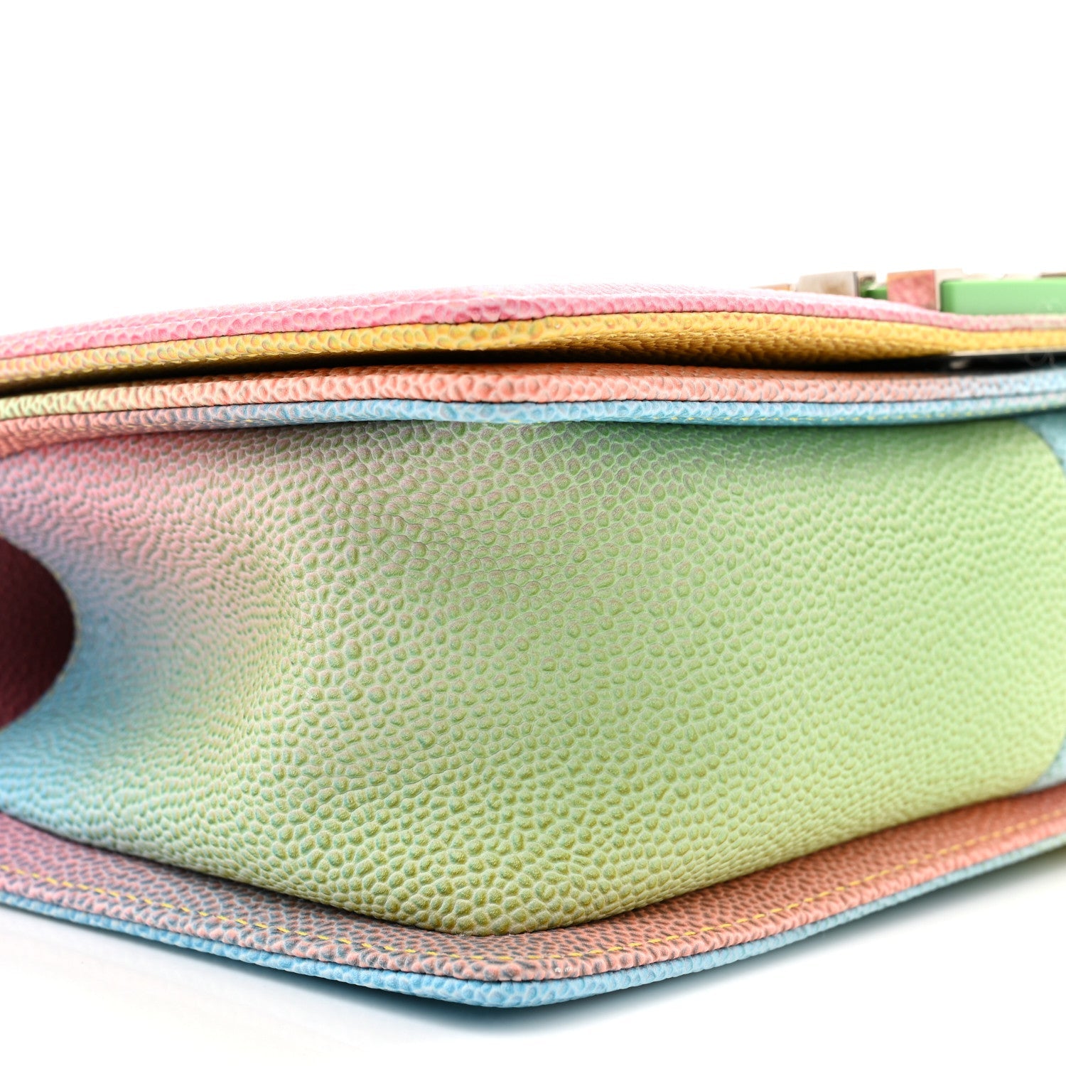 Caviar Quilted Medium Cuba Rainbow Boy Flap Multicolor