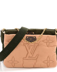Econyl Monogram Pillow Maxi Multi Pochette Accessories Kaki Beige