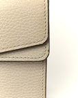 Dollar Calfskin Crystal Small Dionysus Shoulder Bag Mystic White