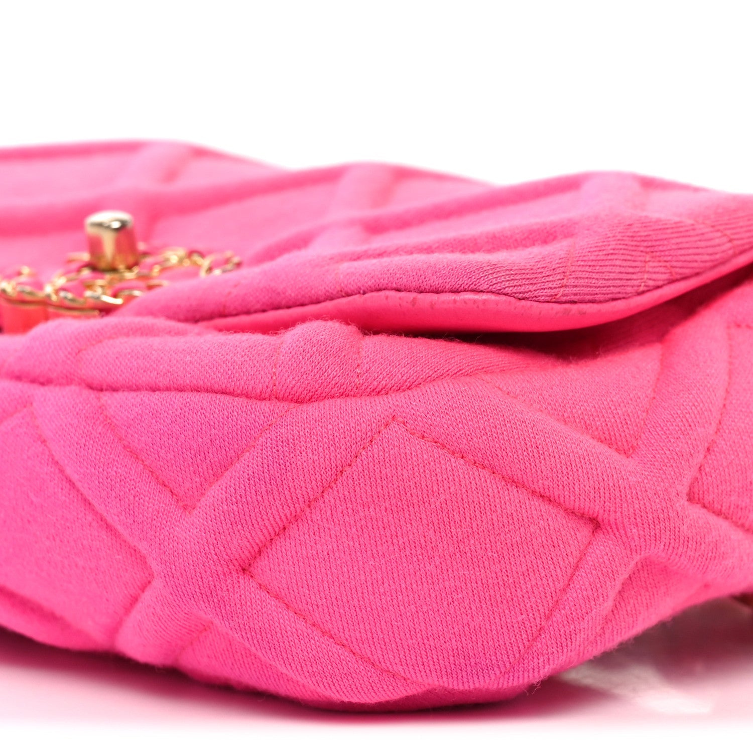 Jersey Quilted CHNL 19 Waist Bag Pink