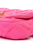 Jersey Quilted CHNL 19 Waist Bag Pink