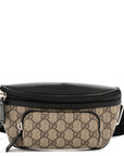 GG Supreme Monogram Belt Bag Black