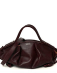 Shiny Nappa Calfskin Small Paseo Bag Burgundy