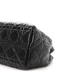 Crinkled Calfskin Macrocannage Large Toujours Black