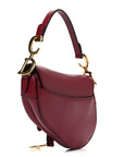 Calfskin Mini Saddle Bag Red