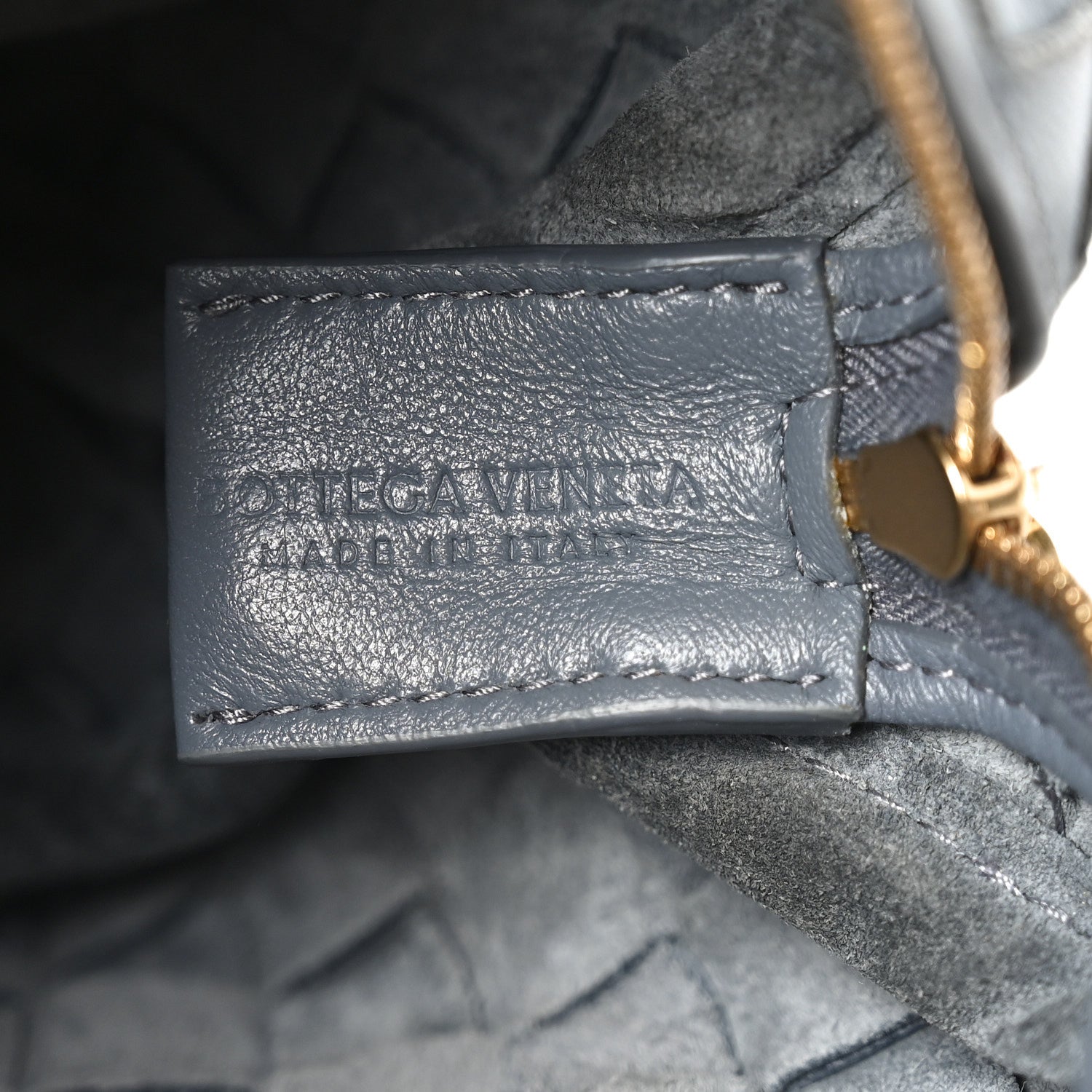 Nappa Intrecciato Mini Loop Camera Bag Thunder