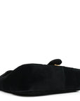 Velvet Matelasse Medium GG Marmont Shoulder Bag Black