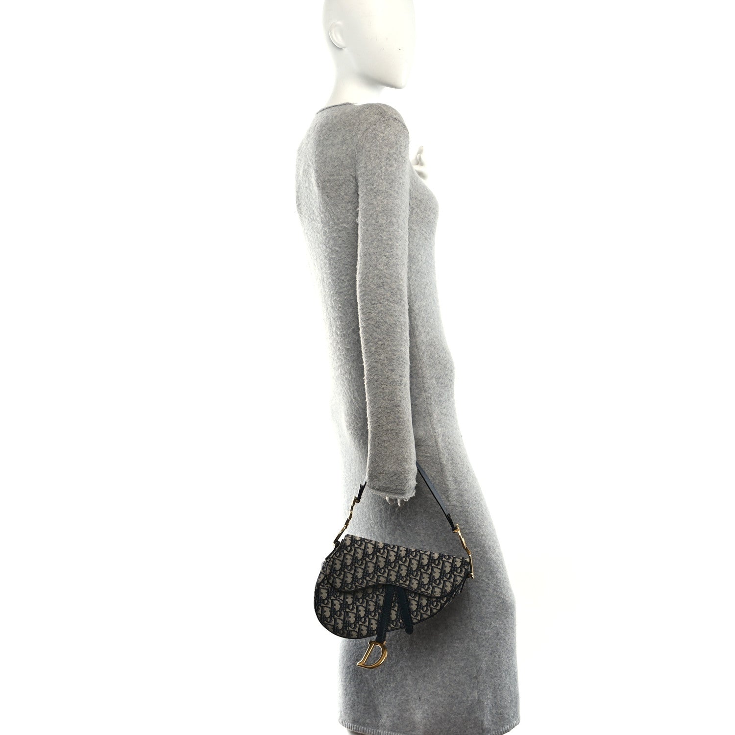 Oblique Saddle Bag Blue