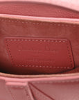 Goatskin Micro Saddle Bag With Strap Coral Powder