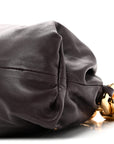 Calfskin The Pouch Chain Grape