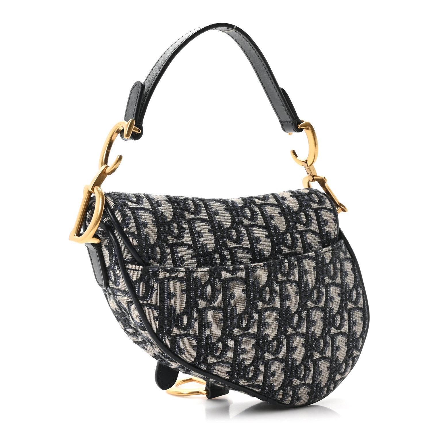 Oblique Mini Saddle Bag Blue
