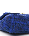 Tweed Quilted Large CHNL 19 Flap Blue