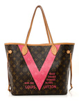 Monogram V Neverfull MM Grenade