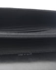 Aged Calfskin Chevron Quilted Reissue 2.55 Square Wallet On Chain WOC So Black