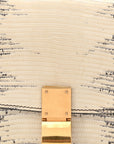 Lizard Small Classic Box Flap Bag Natural