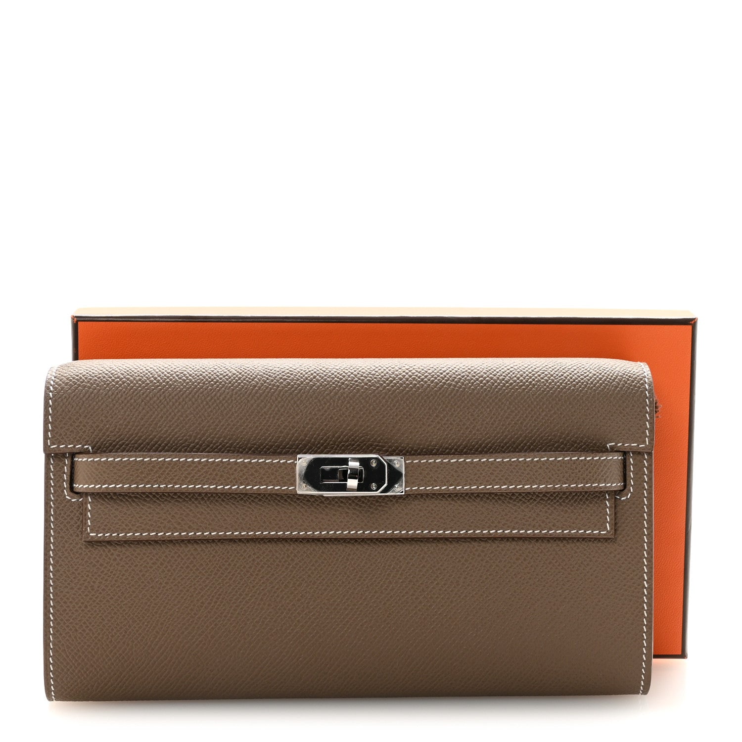 Epsom Kelly Wallet To Go Etoupe