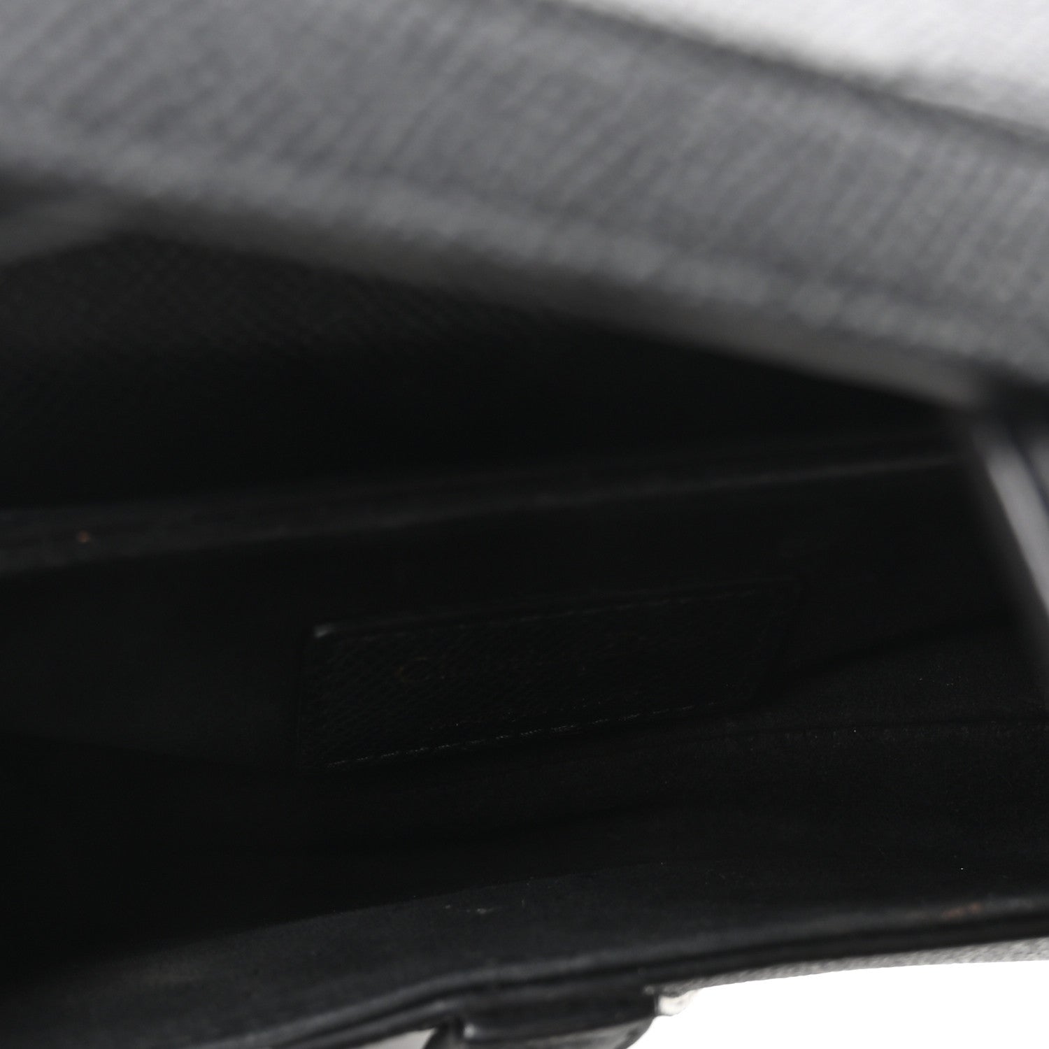 Grained Calfskin Mini Saddle Bag With Strap Black