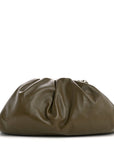 Smooth Butter Calf The Pouch Oversized Clutch Mustard