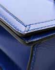 Calfskin Small Barcelona Shoulder Bag Royal Blue
