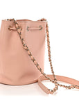 Caviar Deauville Drawstring Bucket Bag Light Pink