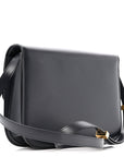 Box Calfskin Medium Classic Box Flap Bag Navy