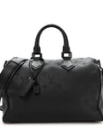 Calfskin Monogram Speedy P9 Bandouliere 30 Ultra Black