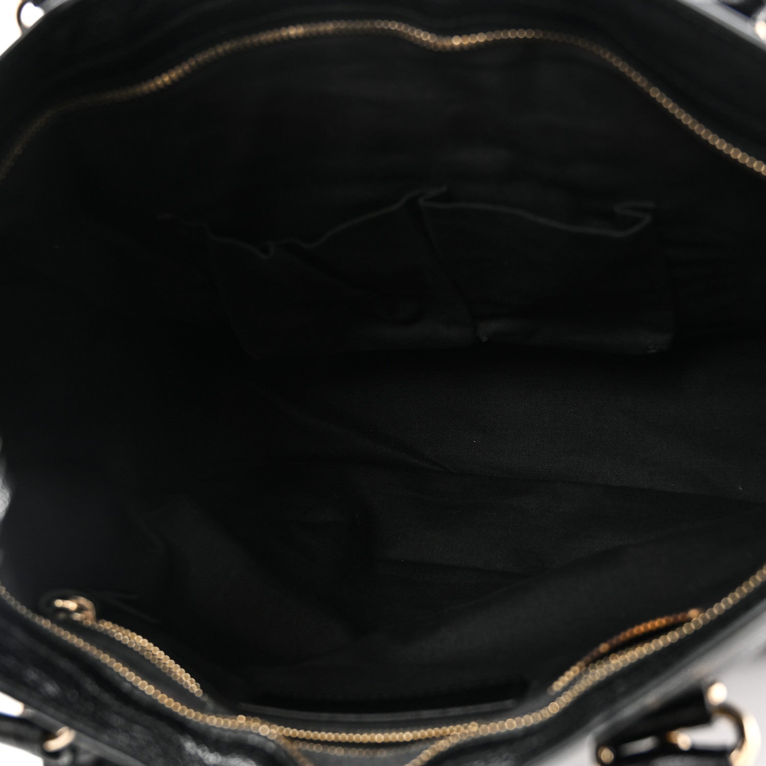 Chevre Gold Metallic Edge Hardware City Black