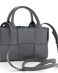 Nappa Maxi Intrecciato Arco Tote Thunder