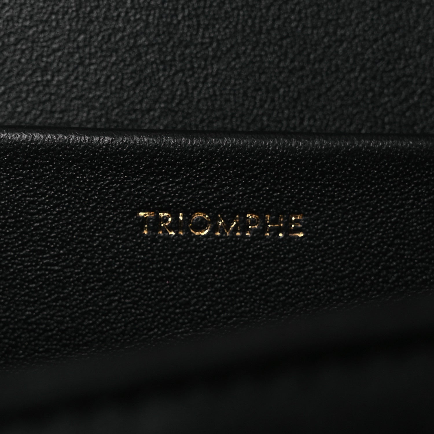 Shiny Calfskin Medium Triomphe Black