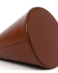 Satinated Calfskin Maillon Triomphe Bucket Bag Tan