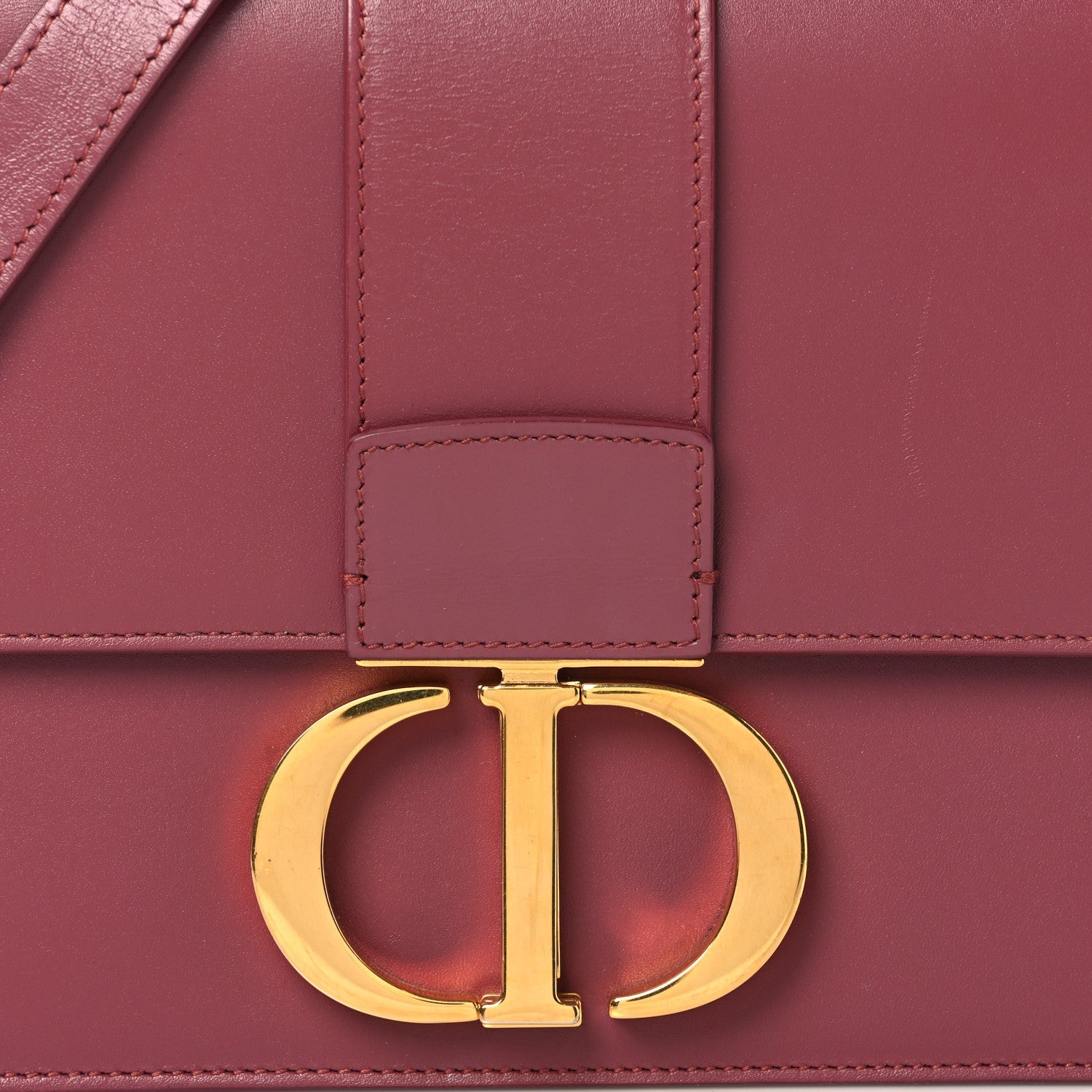 Smooth Calfskin 30 Montaigne Flap Bag Burgundy