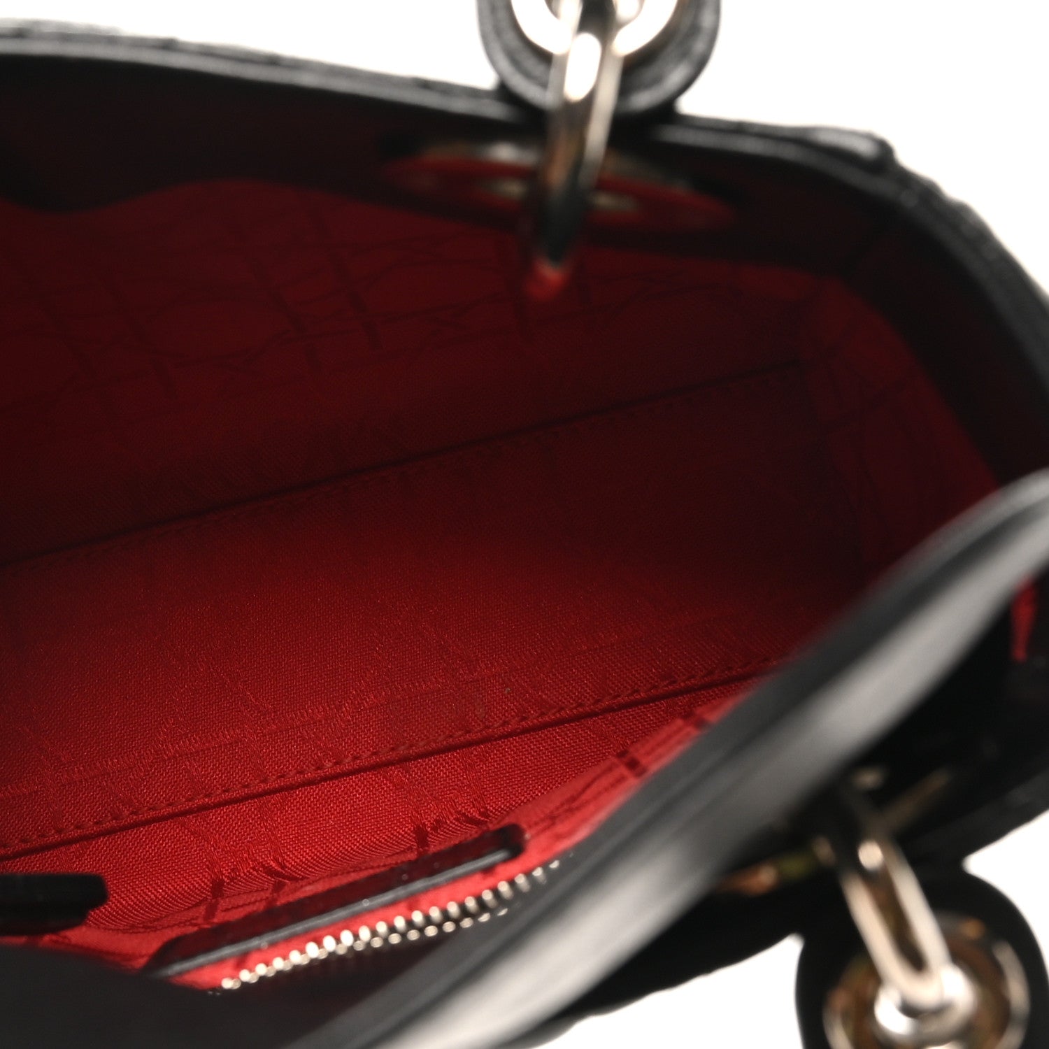 Lambskin Cannage Mini Lady D1OR Black