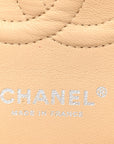 Caviar Quilted Medium Double Flap Beige Clair