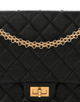 Aged Calfskin Quilted 2.55 Reissue 226 Flap Black