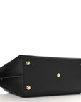 Grained Calfskin Medium St. Honore Tote Black