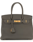 Togo Birkin 30 Gris Meyer