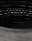 Crackled Calfskin Baguette 26424 Black
