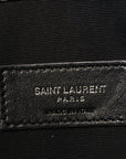 Calfskin Crocodile Embossed Uptown Monogram Pouch Black
