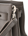 Grained Calfskin Nano Supple Sac De Jour Fog