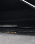 Lambskin Matelasse Monogram Baby Niki Chain Satchel Black