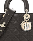 Lambskin Cannage Small My ABCD1OR Lady D1OR Dark Brown